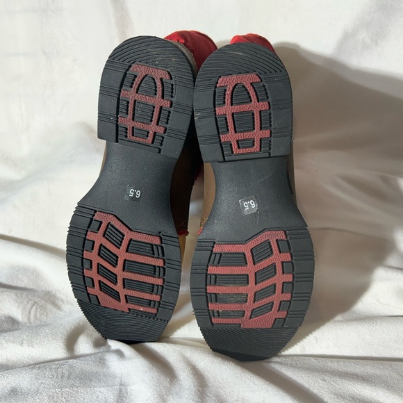 Smoky Mountain Red Tan Leather Western ankle Boots Sz Men’s 6.5/Women’s 8.5 - Picture 9 of 14